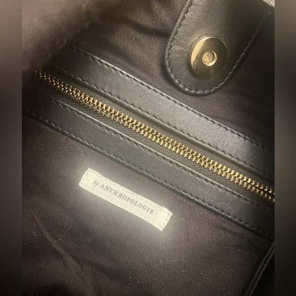 NWOT Anthropologie leather knotted shoulder bag - Picture 7 of 9